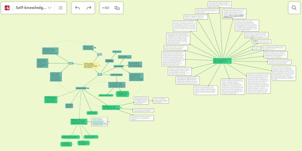 screenshot of a mind map