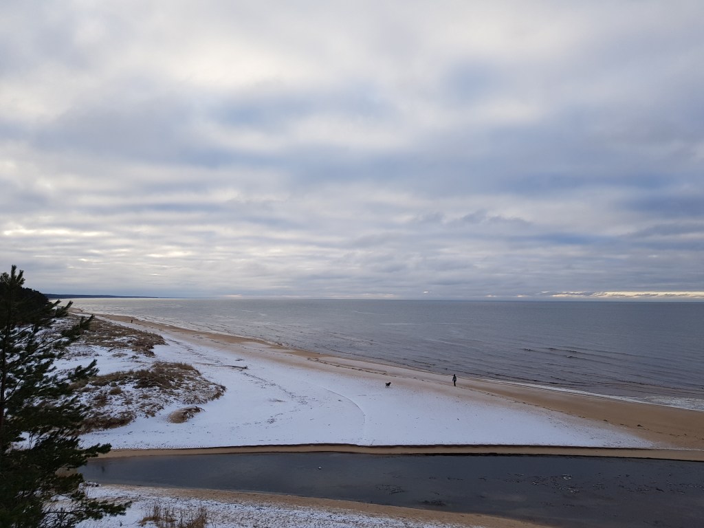 photo of a winter sea landscape