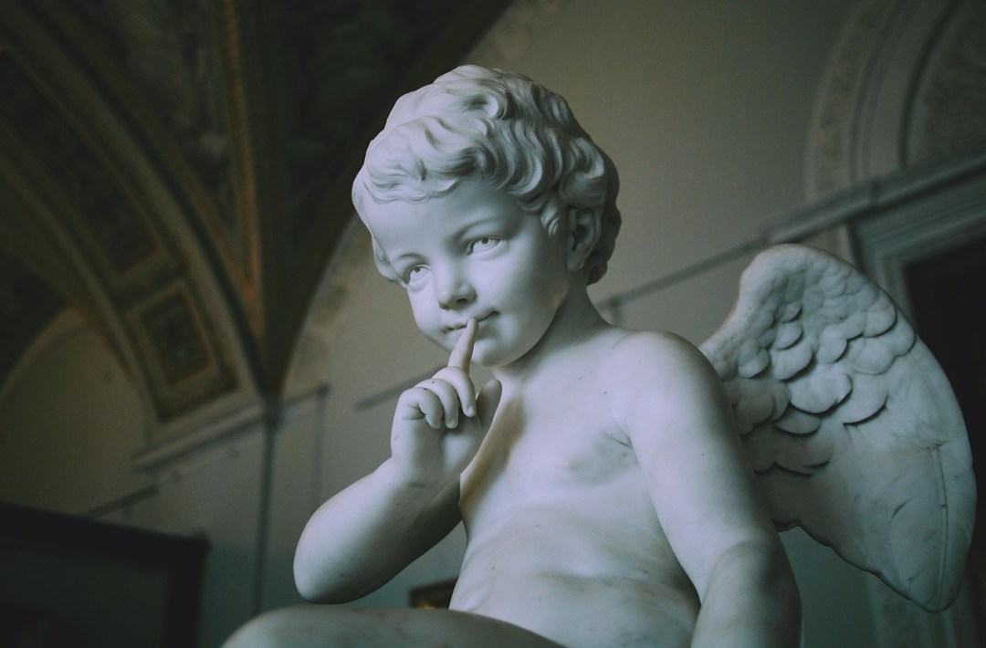 small angel sculpture